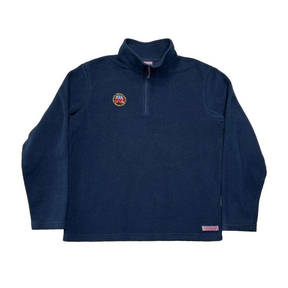 Vineyard Vines Men's Peddie Young Republicans Club Blue Fleece Pullover - Picture 1 of 13